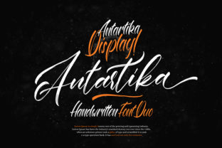Antartika Duo: A Bold Script Font for Editorial Design