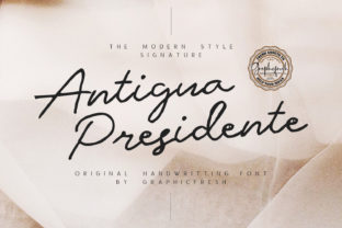 Antigua Presidente: A Handwritten Font for Powerful Digital Storytelling