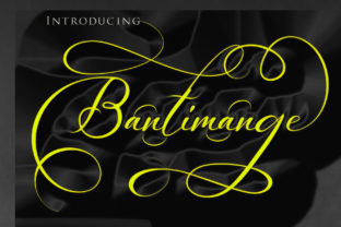 Bantimange: A Bold Script Font for Crafters and Designers