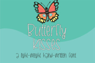 Butterfly Kisses: A Handwritten Font That Feels Like a Warm Welcome