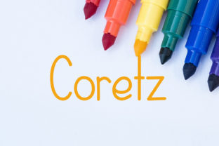 Coretz: A Playful Handwritten Font for Crafters and Product Creators