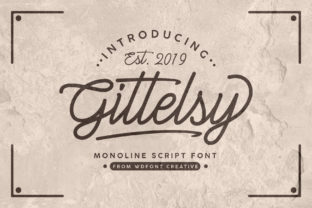 Gittelsy: A Bold Handwritten Font for Retro Branding