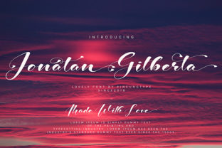 Jonatan Gilberta: A Handwritten Font for Elegant Web Design