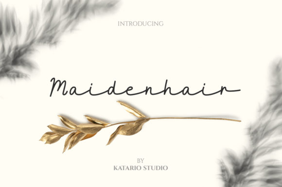 Maidenhair: A Refined Script Typeface for Digital Branding
