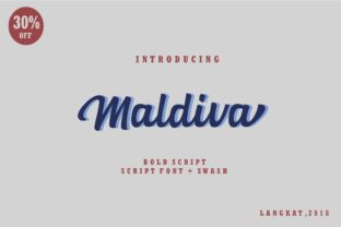 Maldiva: A Timeless Script Font for Crafters and Designers