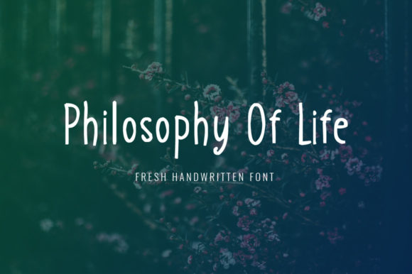 Philosophy of Life: A Bold Script Font for Web Design