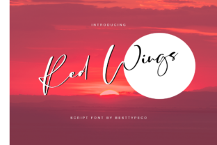 Red Wings: A Script Font for Editorial Elegance