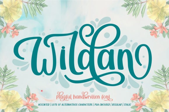 Wildan: A Script Font for Editorial Design