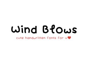 Wind Blows Font for Handmade Creators